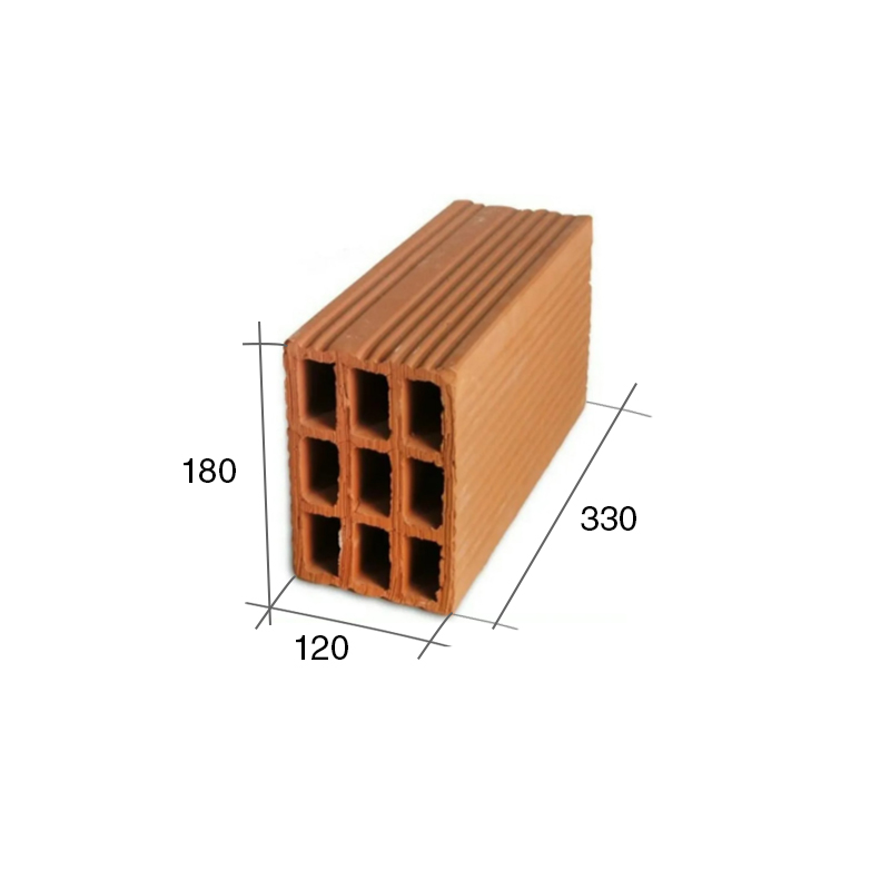 Ladrillos huecos 12x18x33